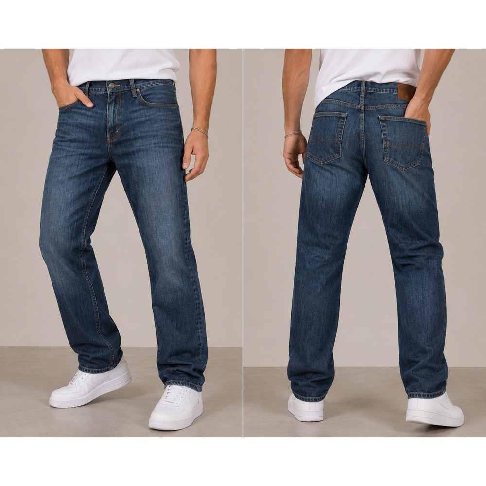 Lucky Brand 361 Vintage Straight Jeans Mens 40x34‎ Medium Wash Denim Mid Rise